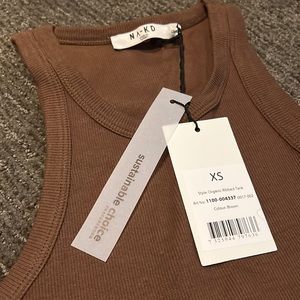 Brand New in Package Brown Tank Top by NAKD